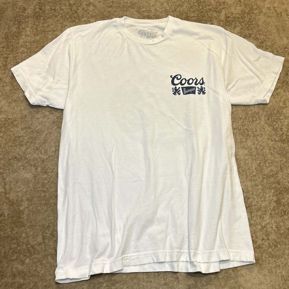 Tee Luv Coors Banquet Golden Colorado Waterfall T-Shirt, Size L